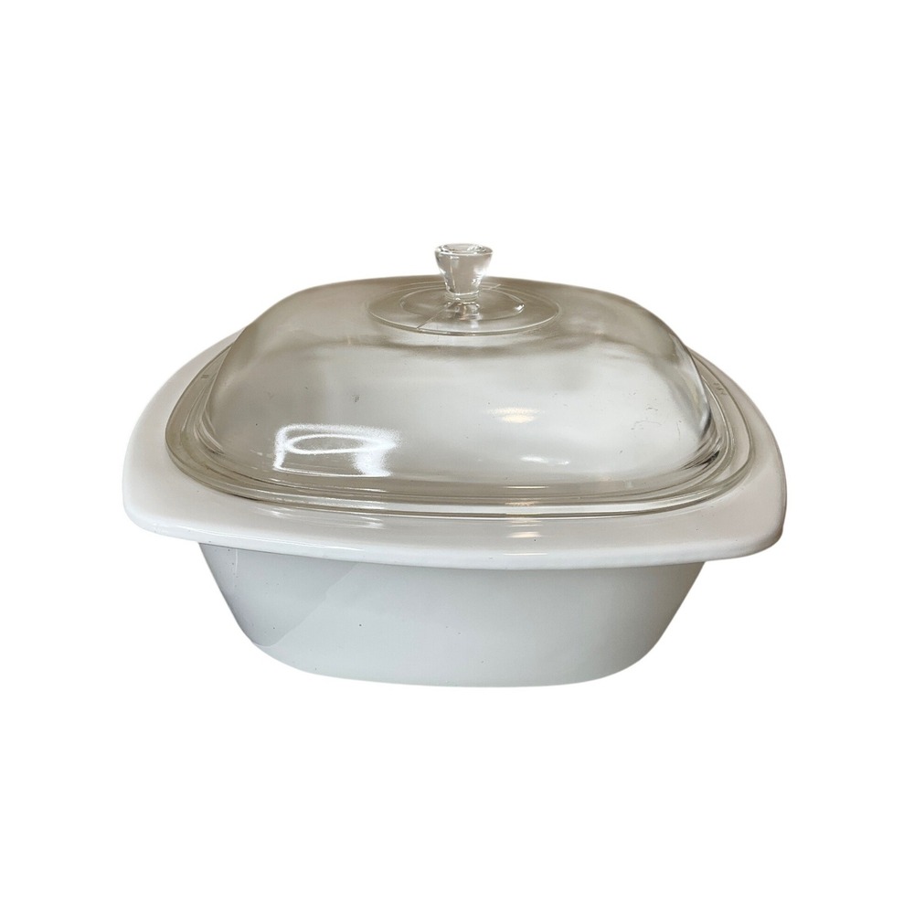 Vtg Corning Ware Cornflower Dutch Oven 4 Quarts W/Lid P-34-B Cottagecore USA 60s - Picture 2 of 13